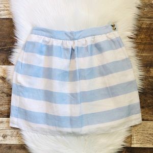 NWT Cynthia Rowley Nautical Skirt 100% Linen